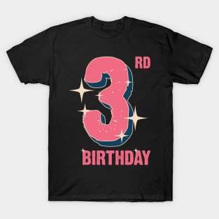 3rd Birthday for girls T-Shirt